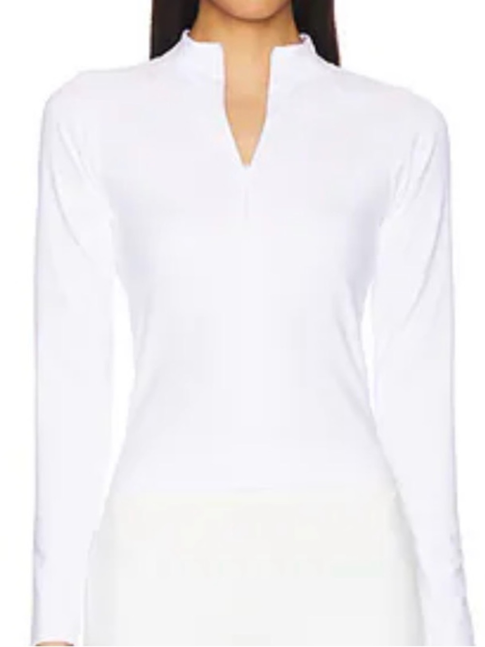 YEAR OF OURS STUDIO PULL OVER QUARTER ZIP- WHITE SIZE XS - Picture 3 of 5
